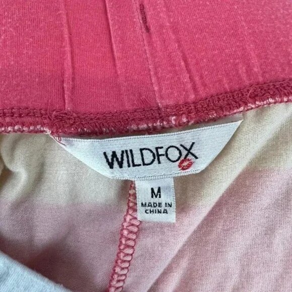 WildFox Colorful Striped Pajama Set Shorts and Tshirt Size M - Picture 7 of 8